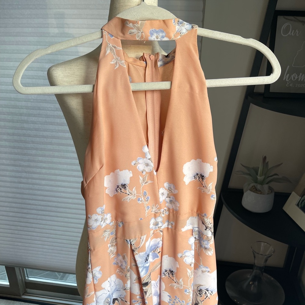 CHARLOTTLE ROUSEE High Neck Floral Romper